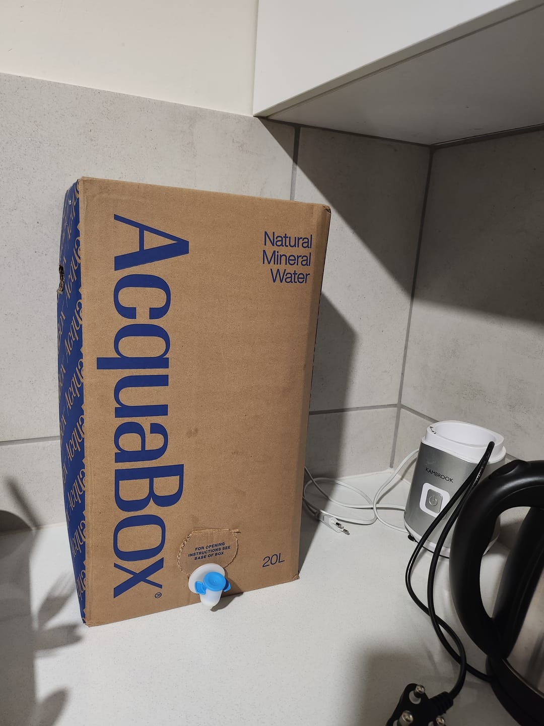 Customer photo review of AcquaBox 20L - Still Mineral Water (on tap Bag-in-Box)