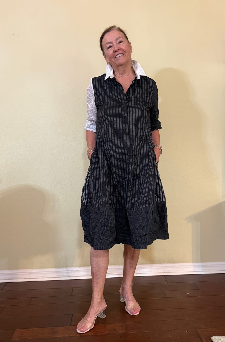 Customer photo review of Urban Kyoto Shirt Dress, Mono