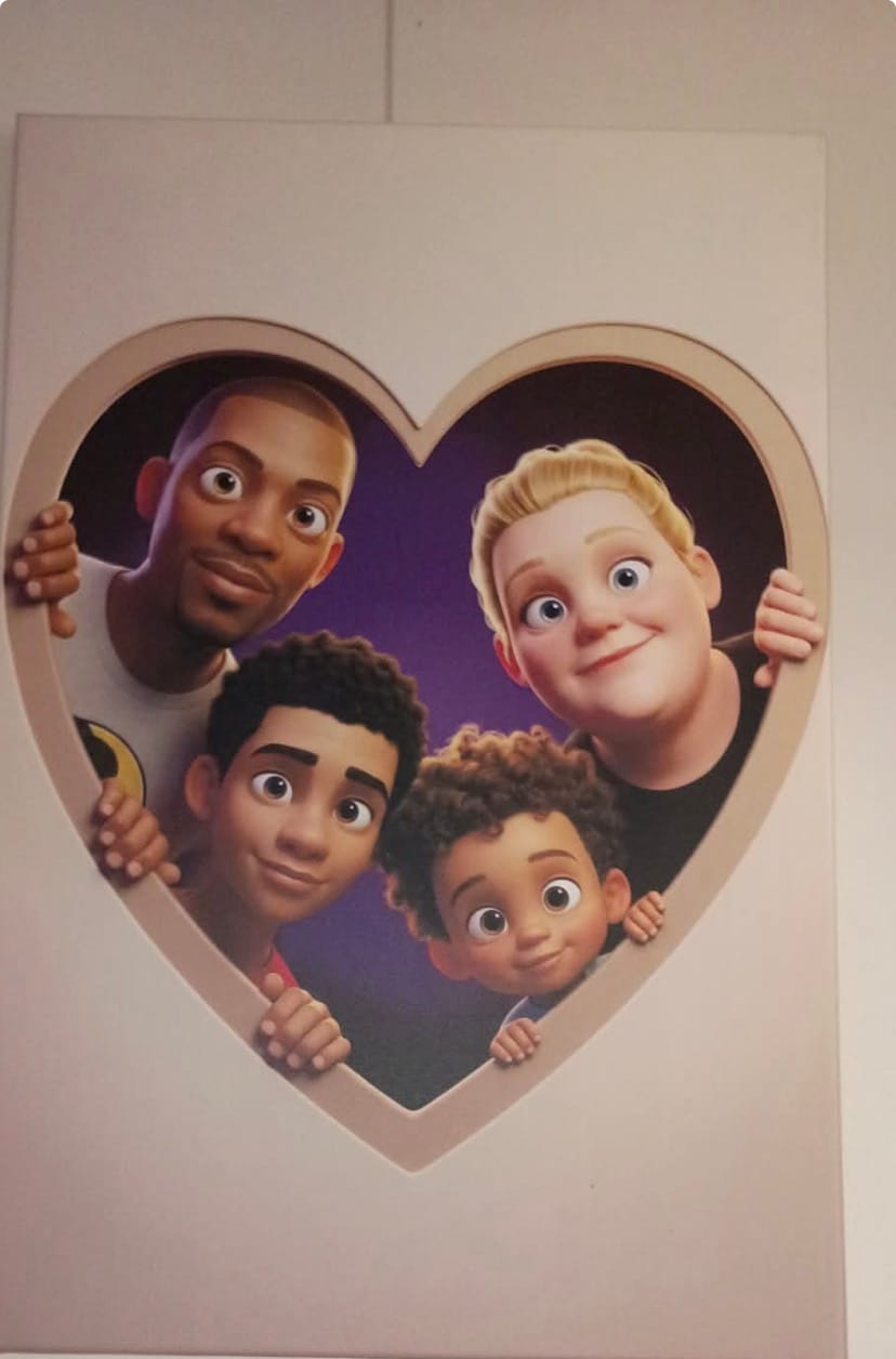 Customer photo review of Personalized Canvas - Animated Heart