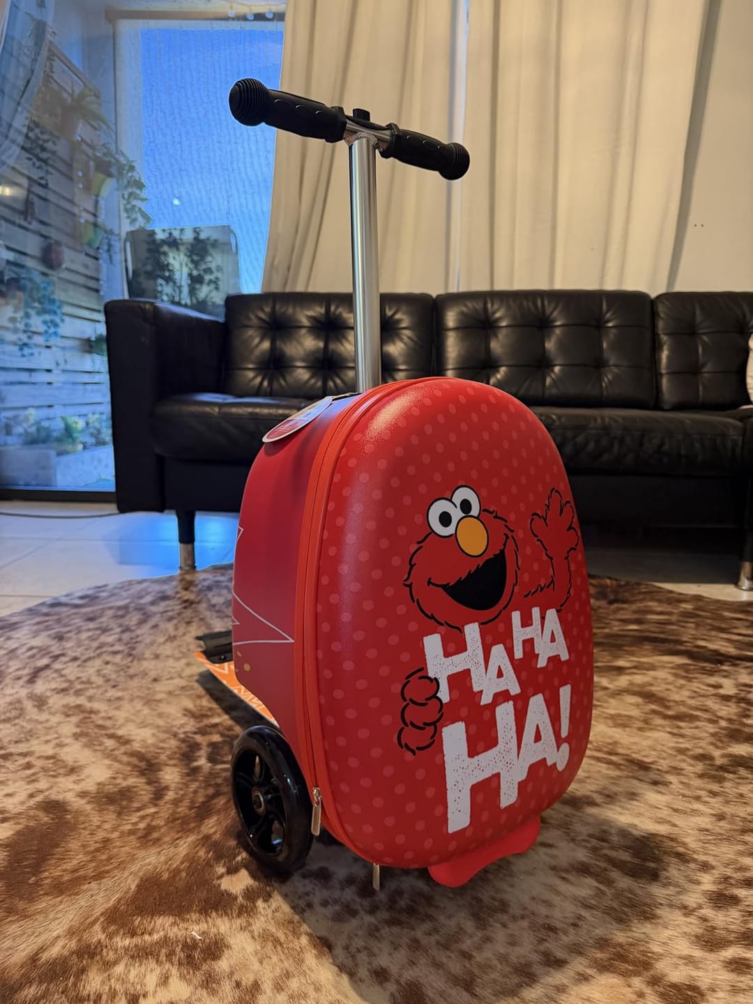 Customer photo review of Elmo Detachable Scooter Luggage