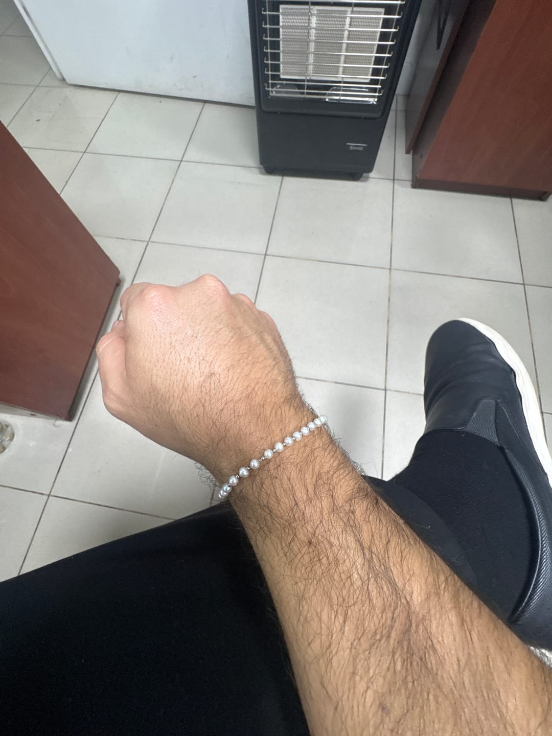 Customer photo review of Pulsera River Pearls