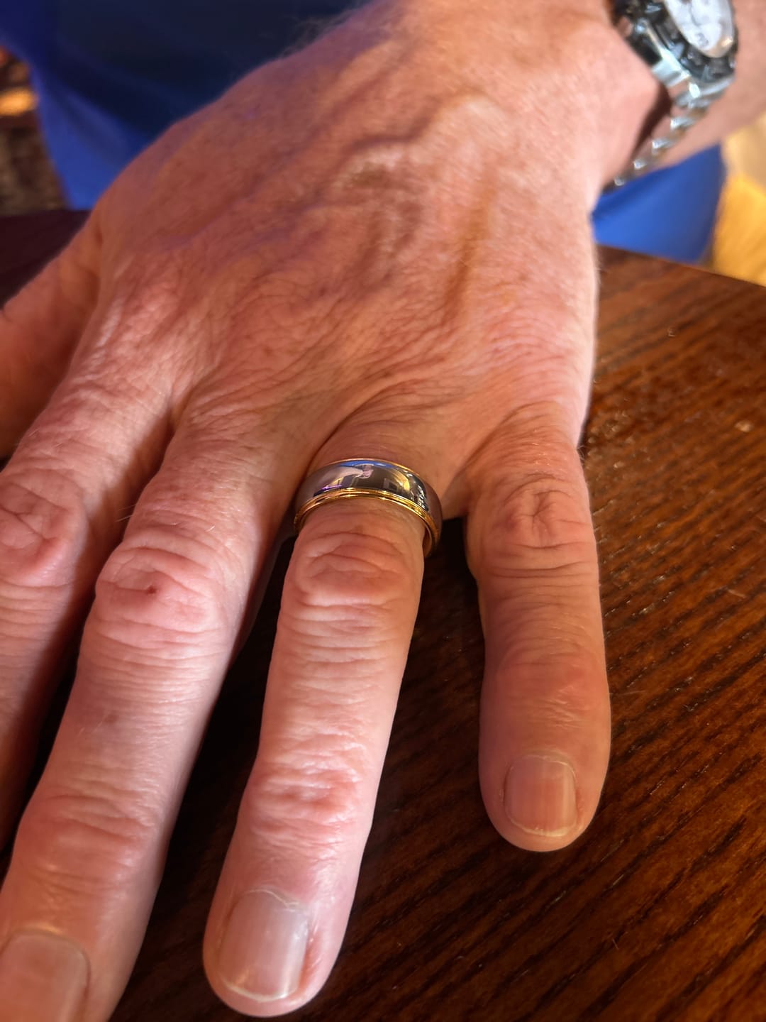 Customer photo review of Engrave Your Ring