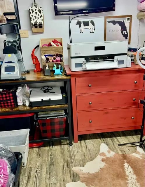 Customer photo review of Haolic 13" Pink A3 XP-1 Pro DTF Printer