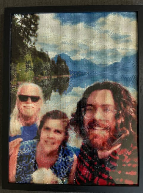 Customer photo review of Custom Diamond Painting Kits