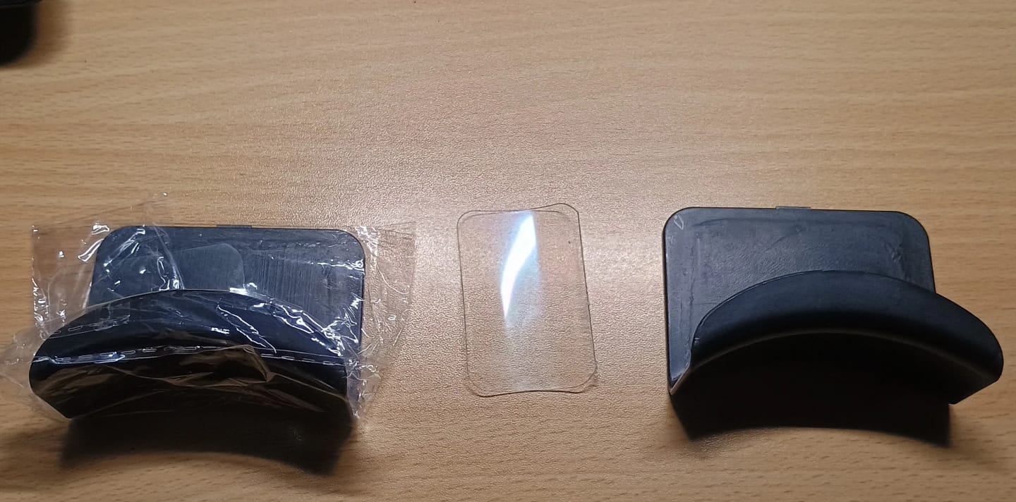 Customer photo review of Universal Headphone Stand – Under-Desk Headset Hanger