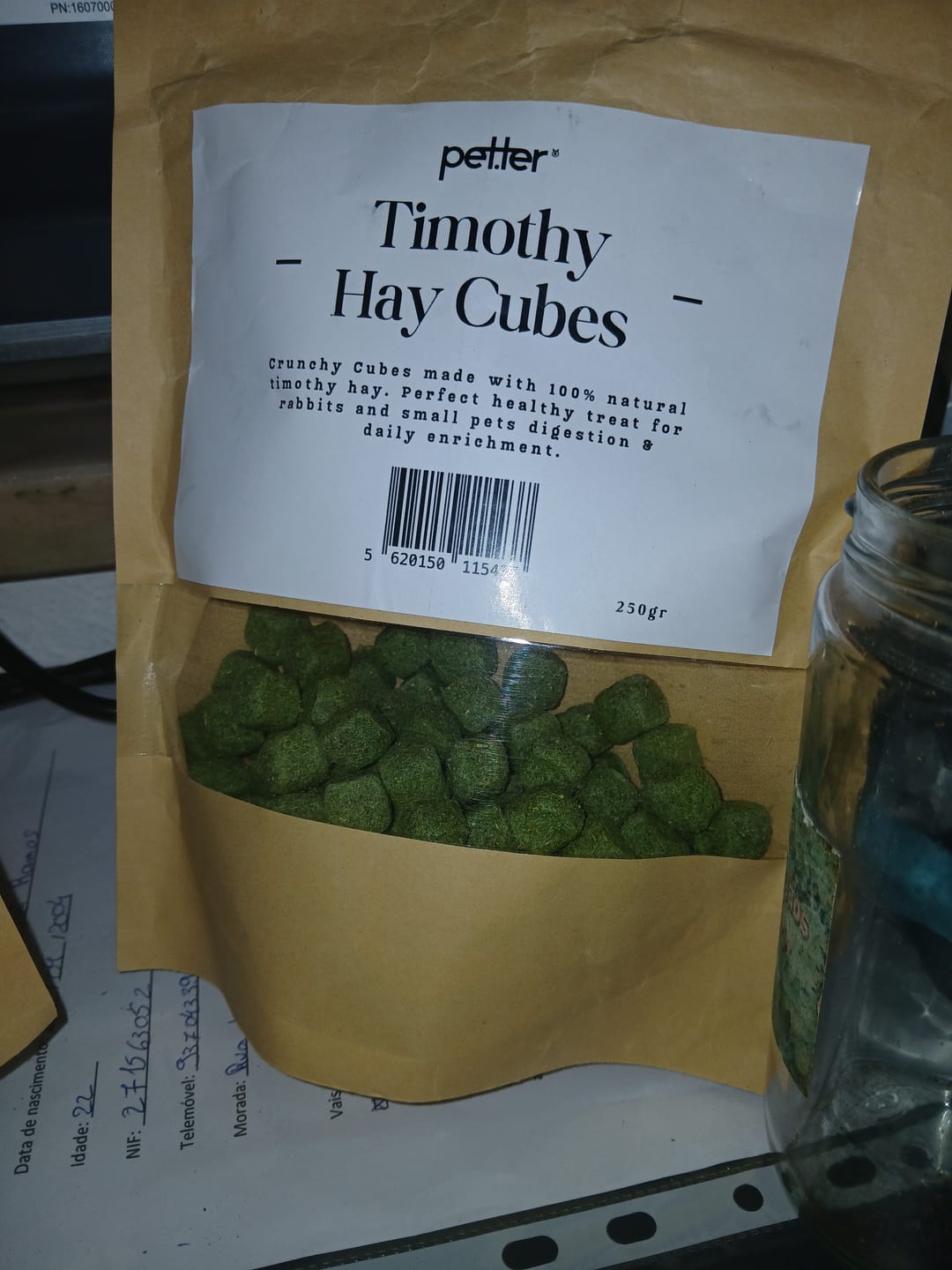 Customer photo review of Timothy Hay Cubes BY PETTER