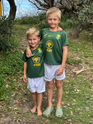 Customer photo review of Springboks Little Kids' Nike Stadium Kit Home