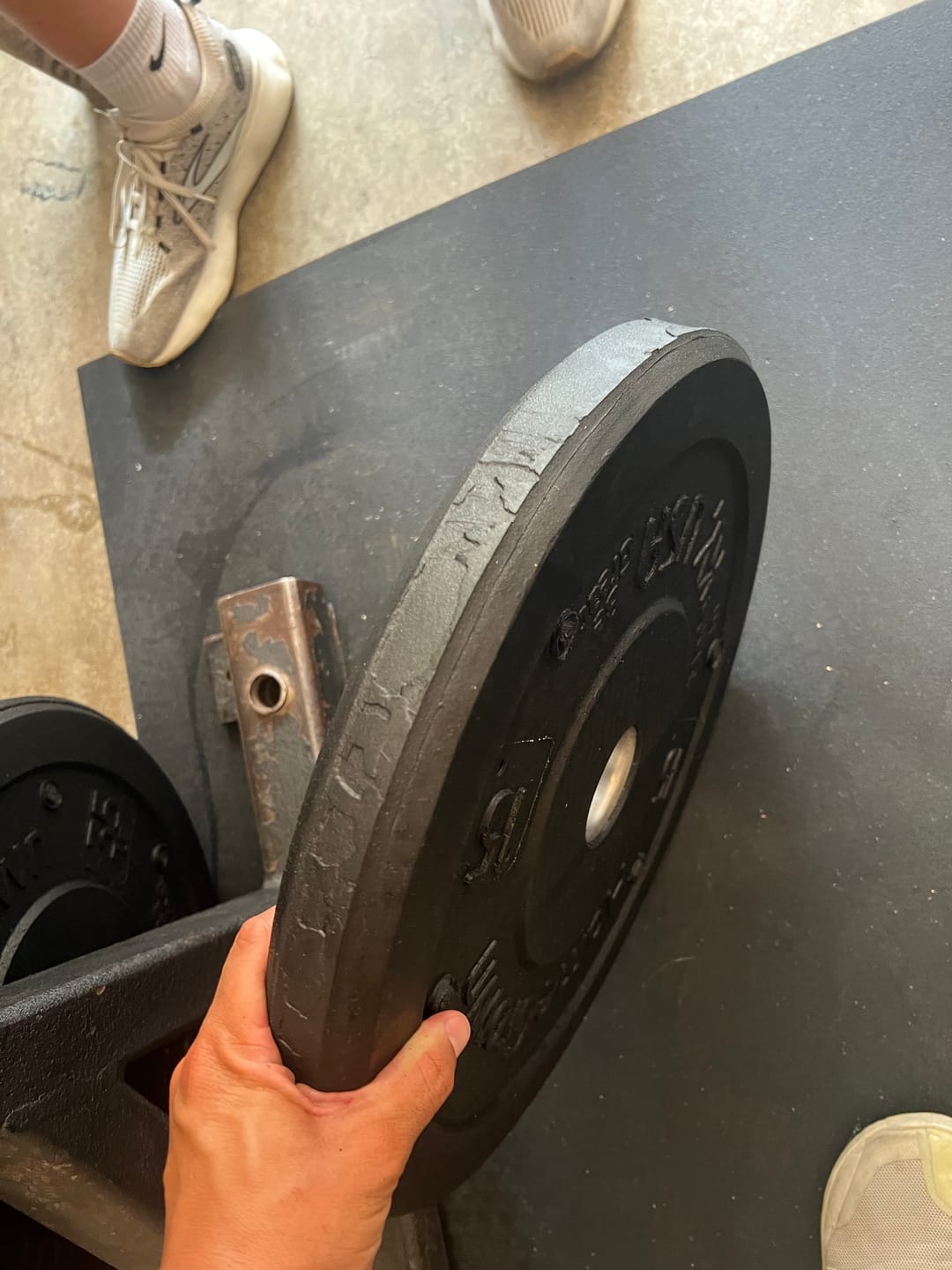 Customer photo review of URA-MAX BLACK Bumper Plate Sets