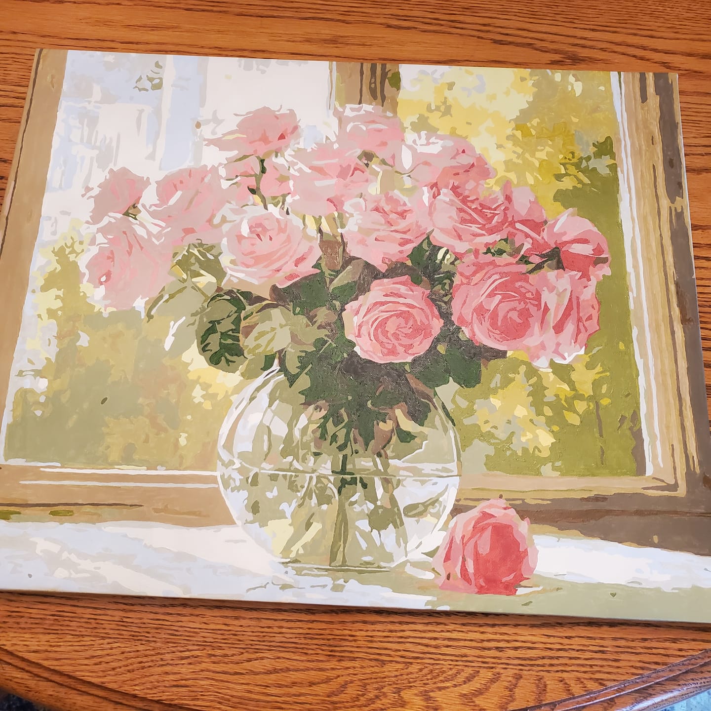 Customer photo review of Elegant bouquet | Paint by Number