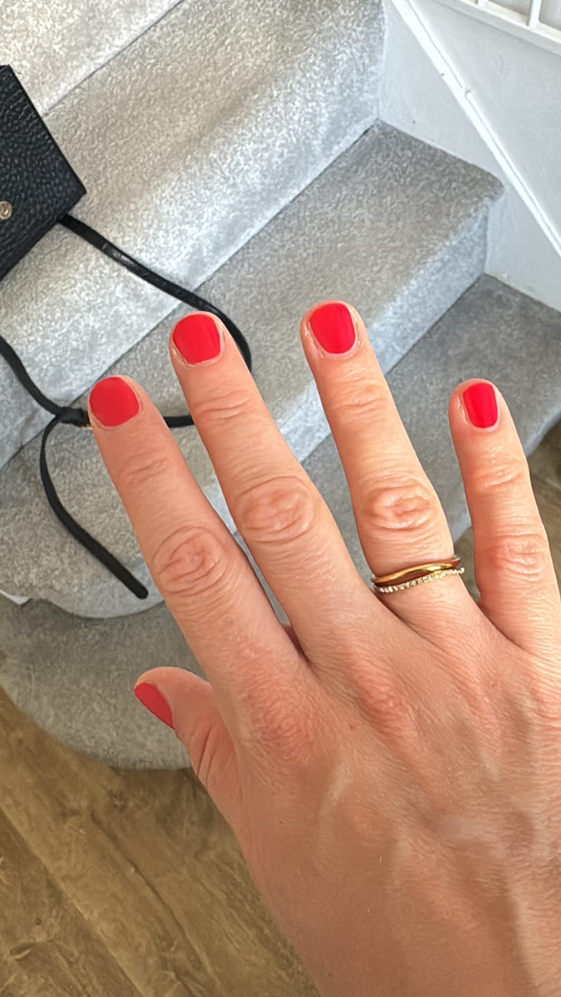 Customer photo review of Pavé Curve Stacking Ring