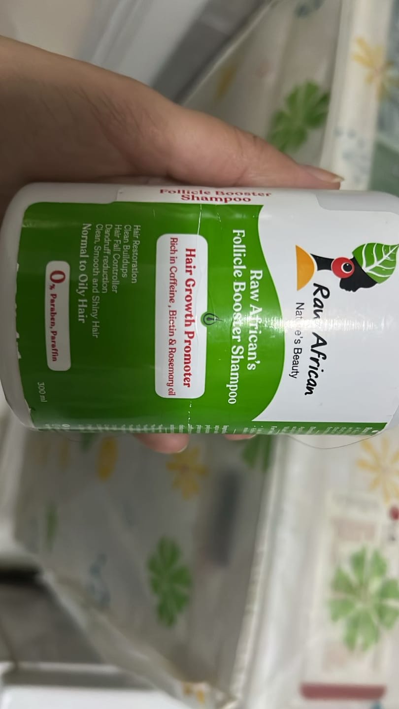 Customer photo review of Follicle Booster Shampoo