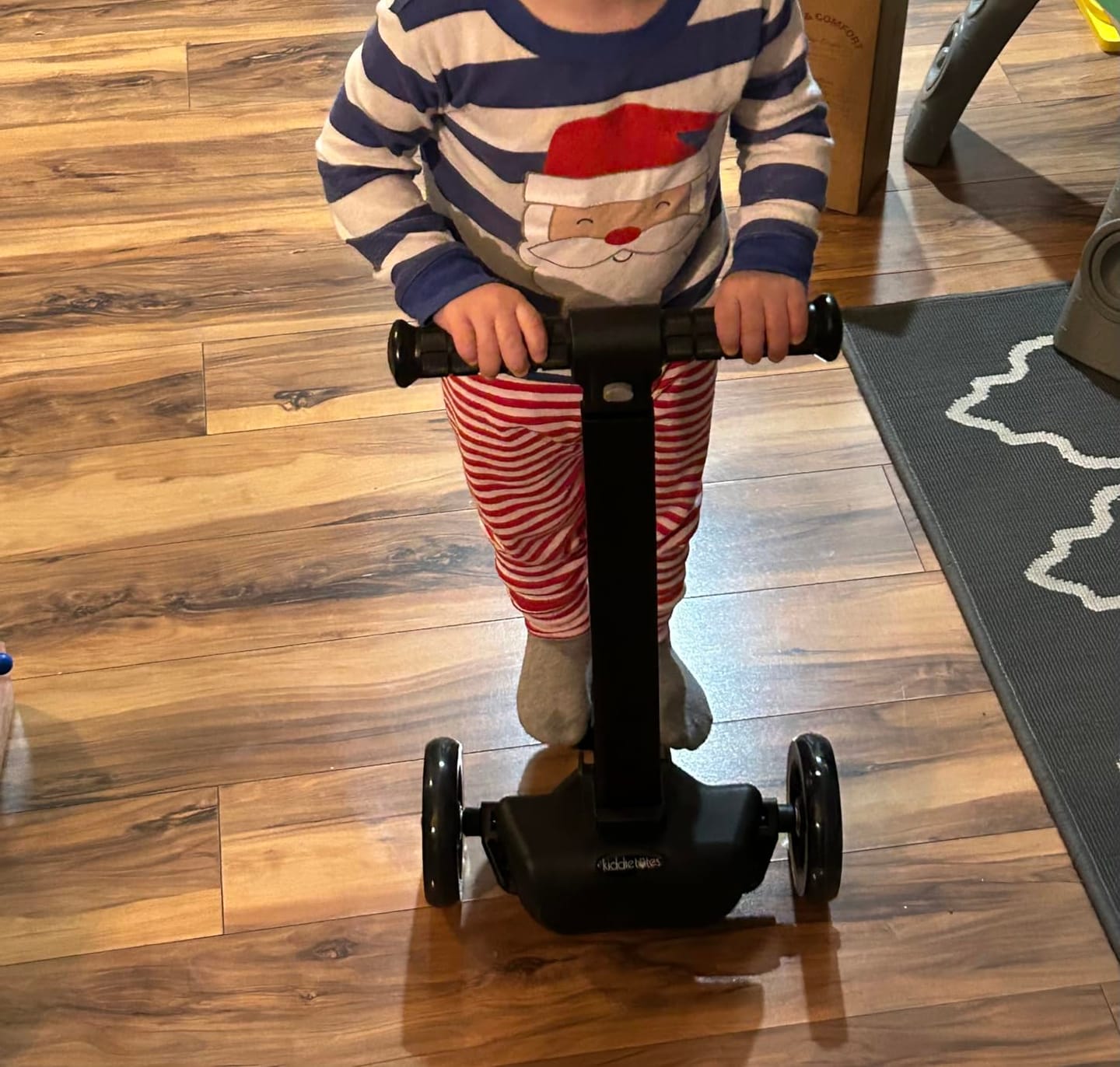 Customer photo review of Cookie Monster Detachable Scooter Luggage