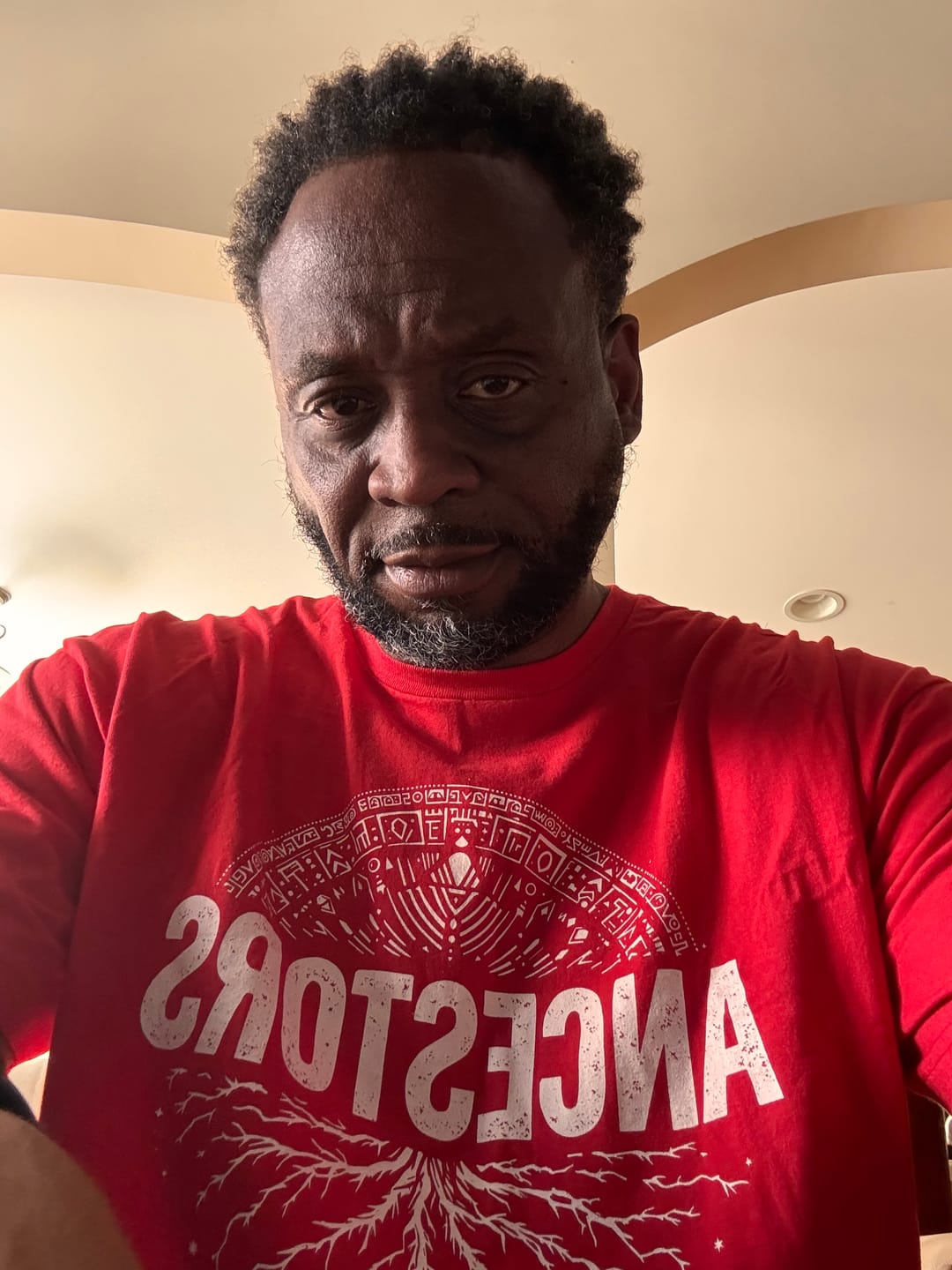 Customer photo review of Ancestors Roots Tee