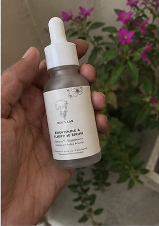 Customer photo review of Brightening and Clarifying Serum