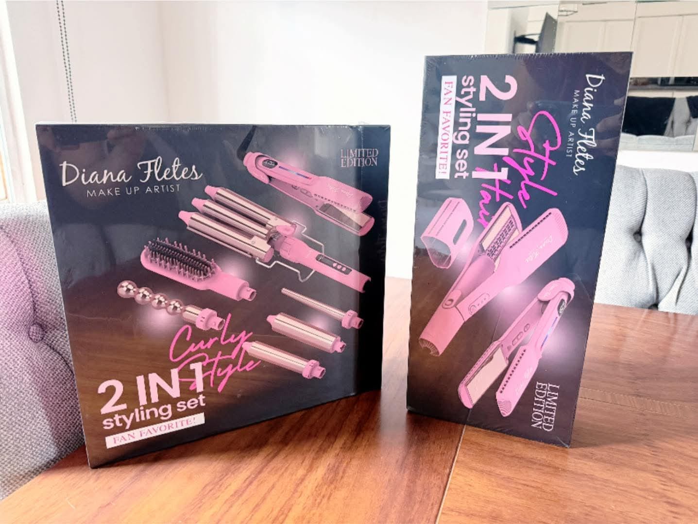 Customer photo review of Set Plancha Profesional Infrarroja + Ferro 6 en 1 Light Pink