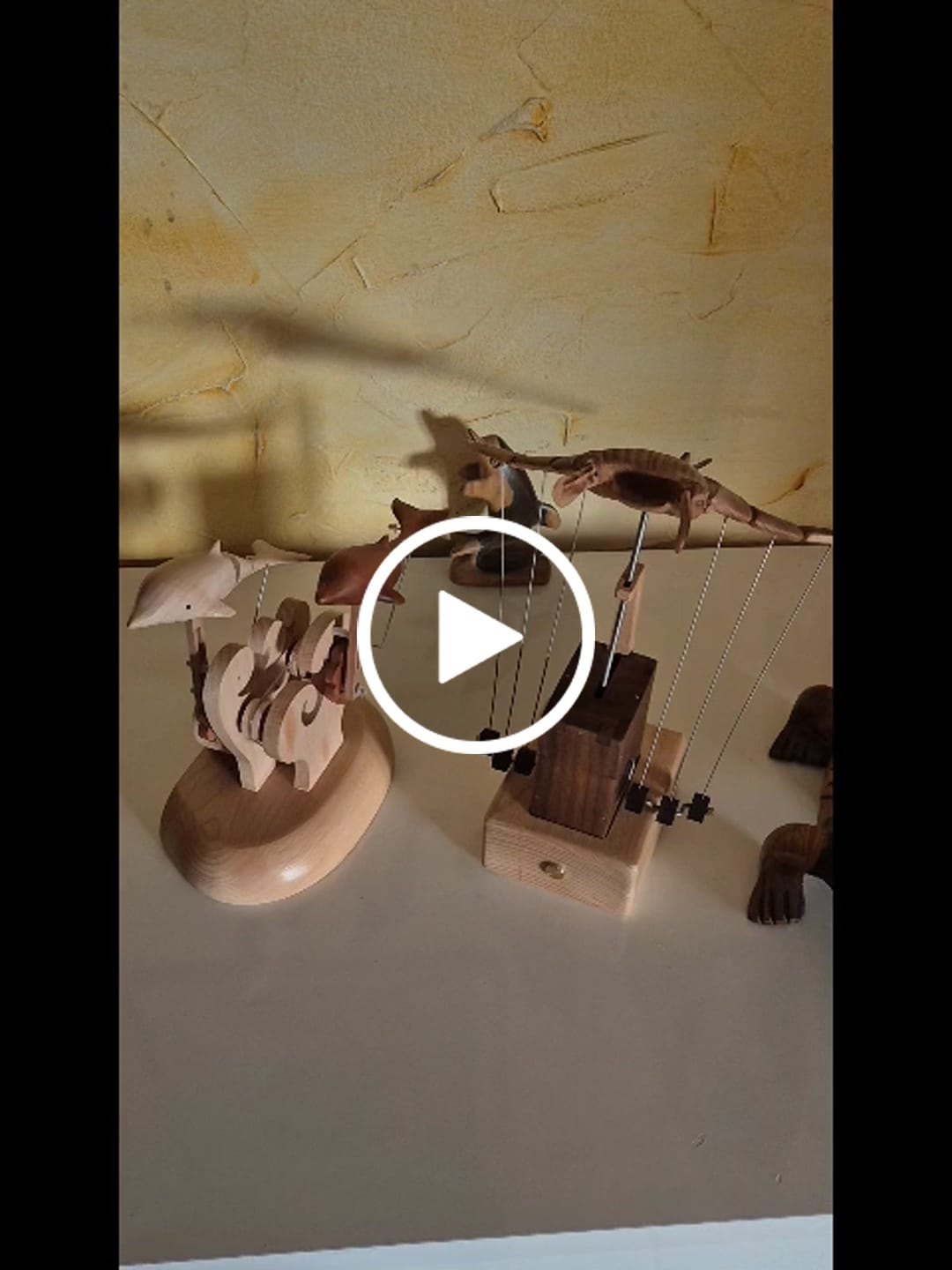 Customer video review of MarinerPoet™ Handcrafted Wooden Dolphin Automaton
