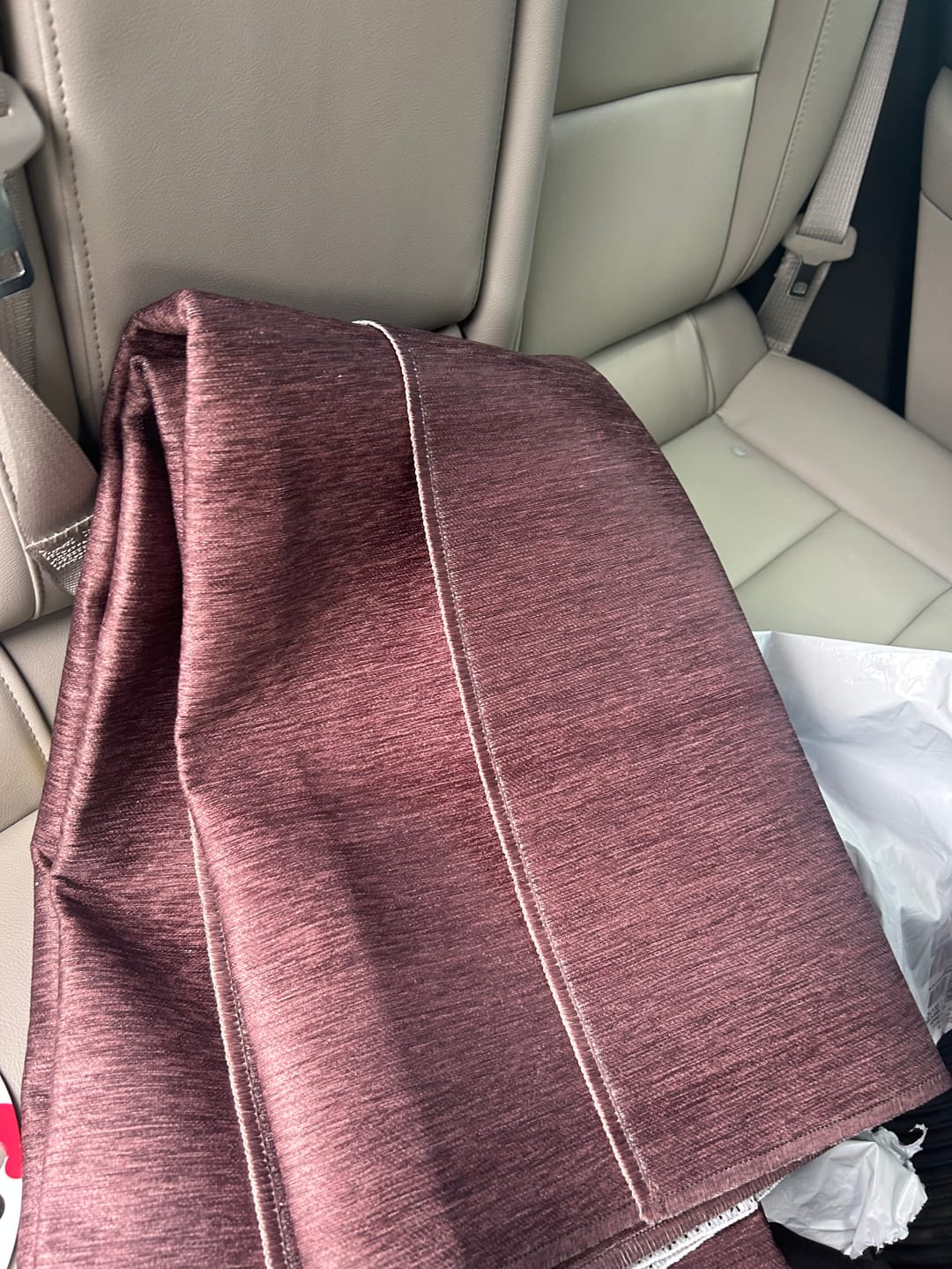Customer photo review of Solid Dark Brown Machine Washable Rug