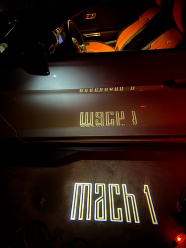 Customer photo review of LED Side Mirror MACH1 Projector Puddle Lights Pair for Ford Mustang 2013-2026