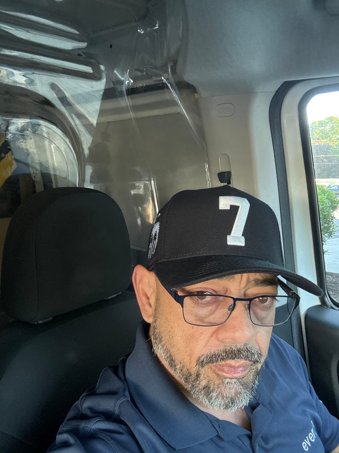 Customer photo review of [PRE-ORDER - SHIPS MAY 29TH] ‘7’ Premium SnapBack - Black/White