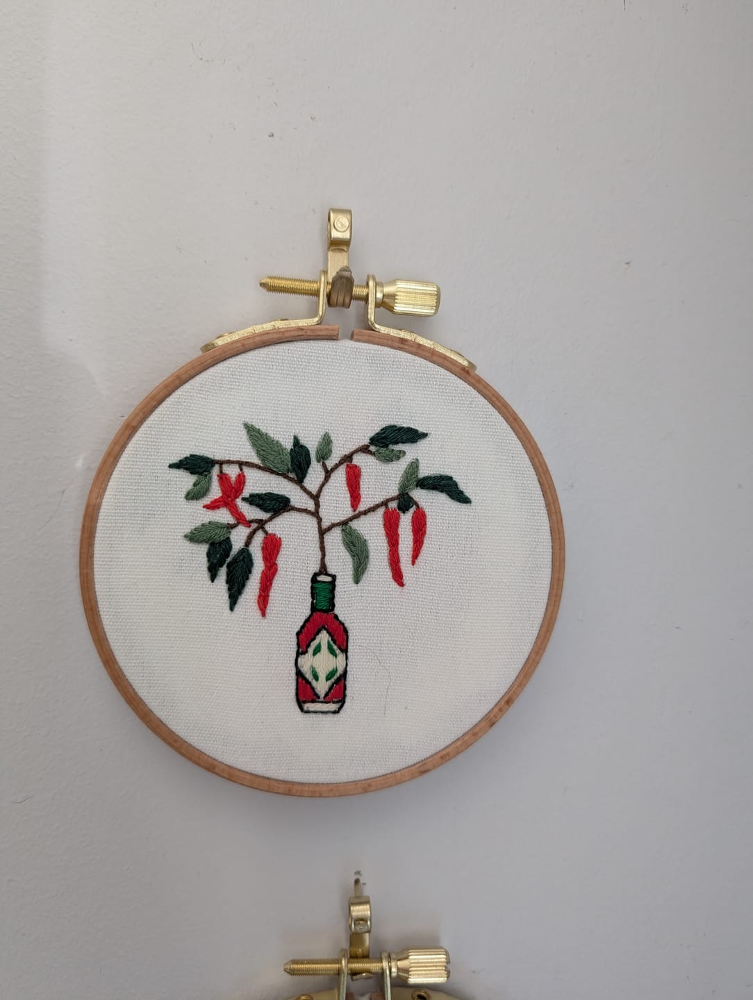 Customer photo review of Tabasco Chillies Embroidery Kit