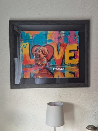 Customer photo review of Personalised Poster - Streetart