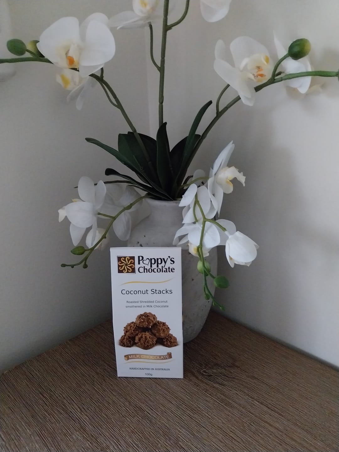 Customer photo review of Milk Chocolate Coconut Stacks 100g
