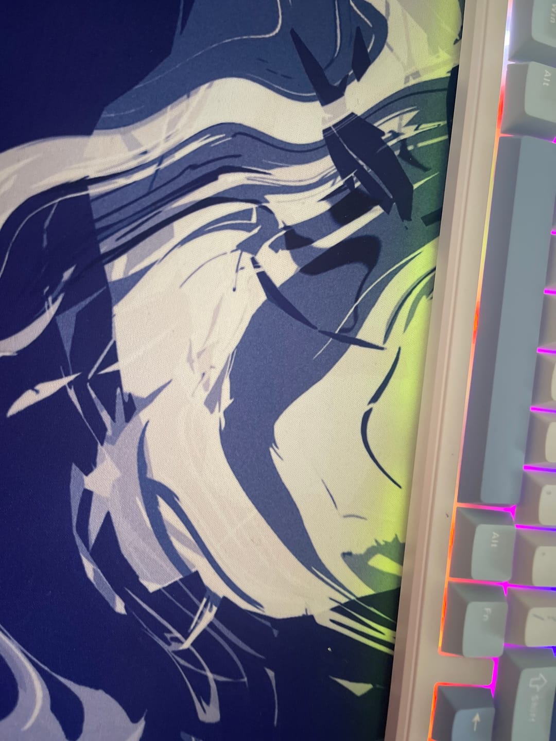 Customer photo review of Wraith Studio Daydream Deskmat