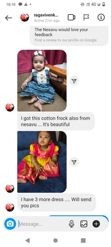 The Nesavu customer review from Ragavi Venkatesh