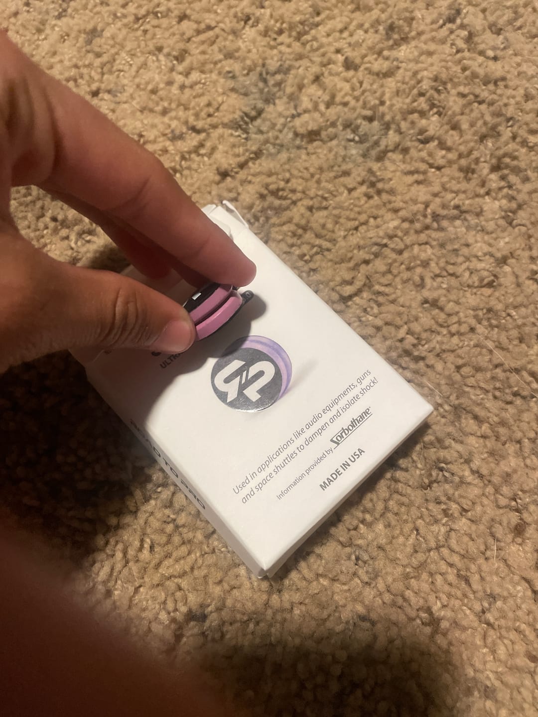 Customer photo review of Anti-Vibration Tennis ShockSorb Dampener - Single