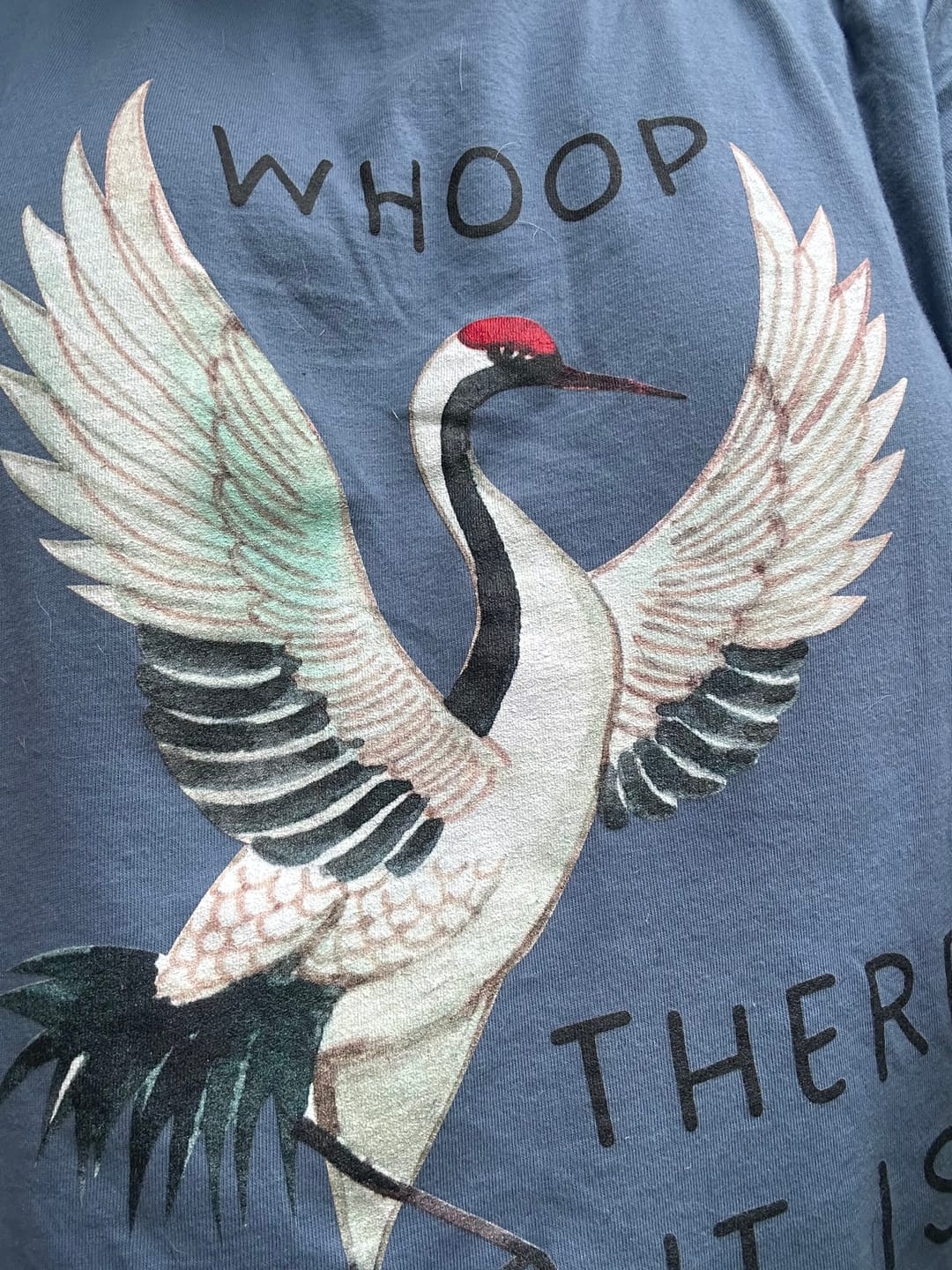 Customer photo review of Whooping Crane Tee