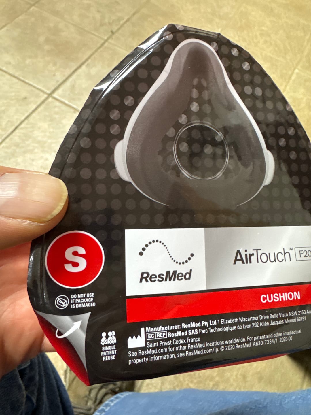 Customer photo review of AirTouch™ F20 Full-Face Mask Cushion