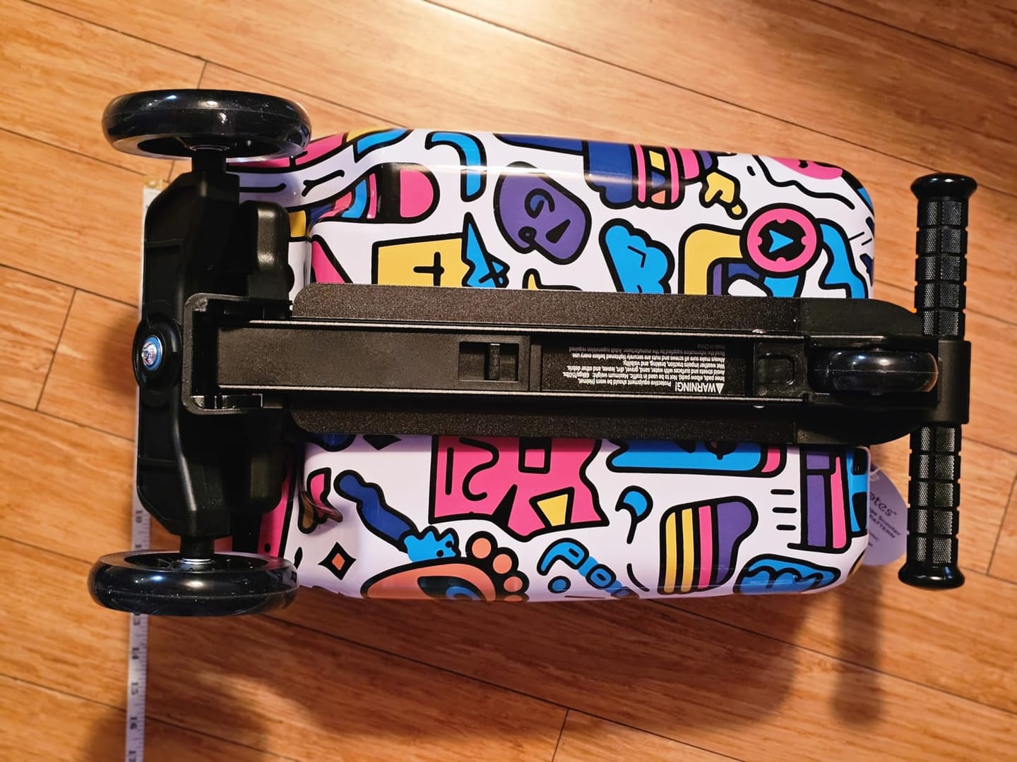Customer photo review of Graffiti Detachable Scooter Luggage