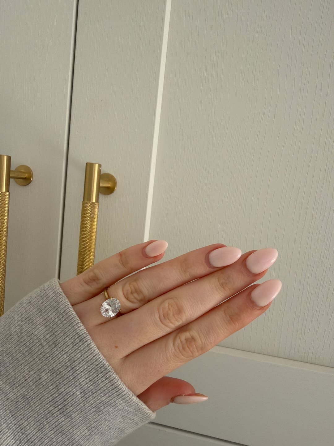 Customer photo review of Oval Solitaire Diamond Inspired-Ring 3ct