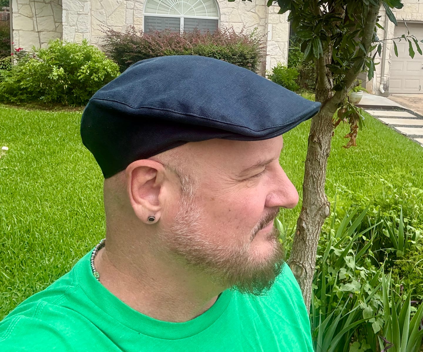 Customer photo review of Donegal Touring Cap Linen