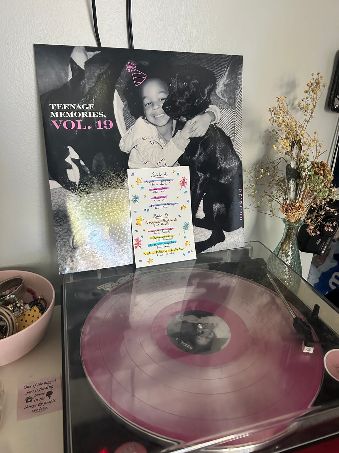Customer photo review of Custom Vinyl Records