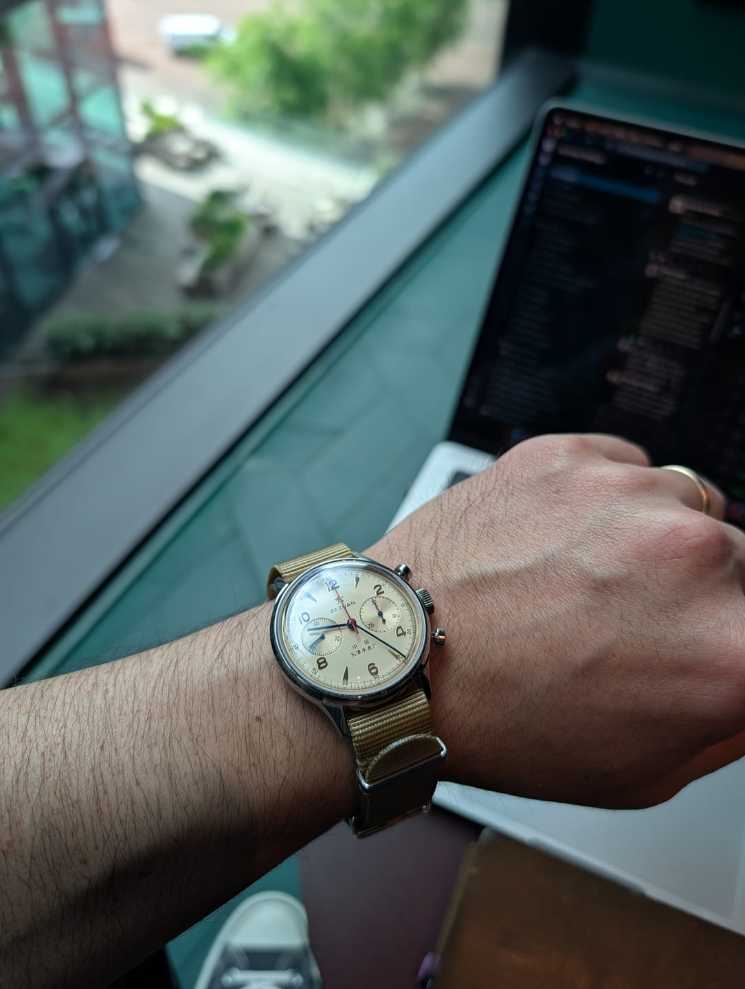 Customer photo review of Seagull 1963 Series | Reissue Times Edition | Vintage | Chronograph | Pilot | 40mm