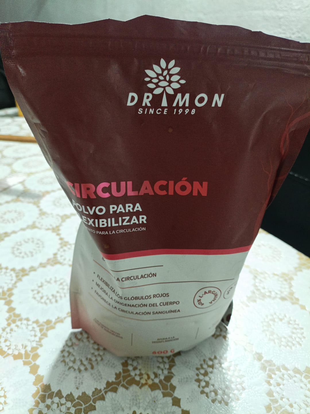 Customer photo review of Suplemento para la Circulación DR MON 600g L-ARGININA y GLICINA