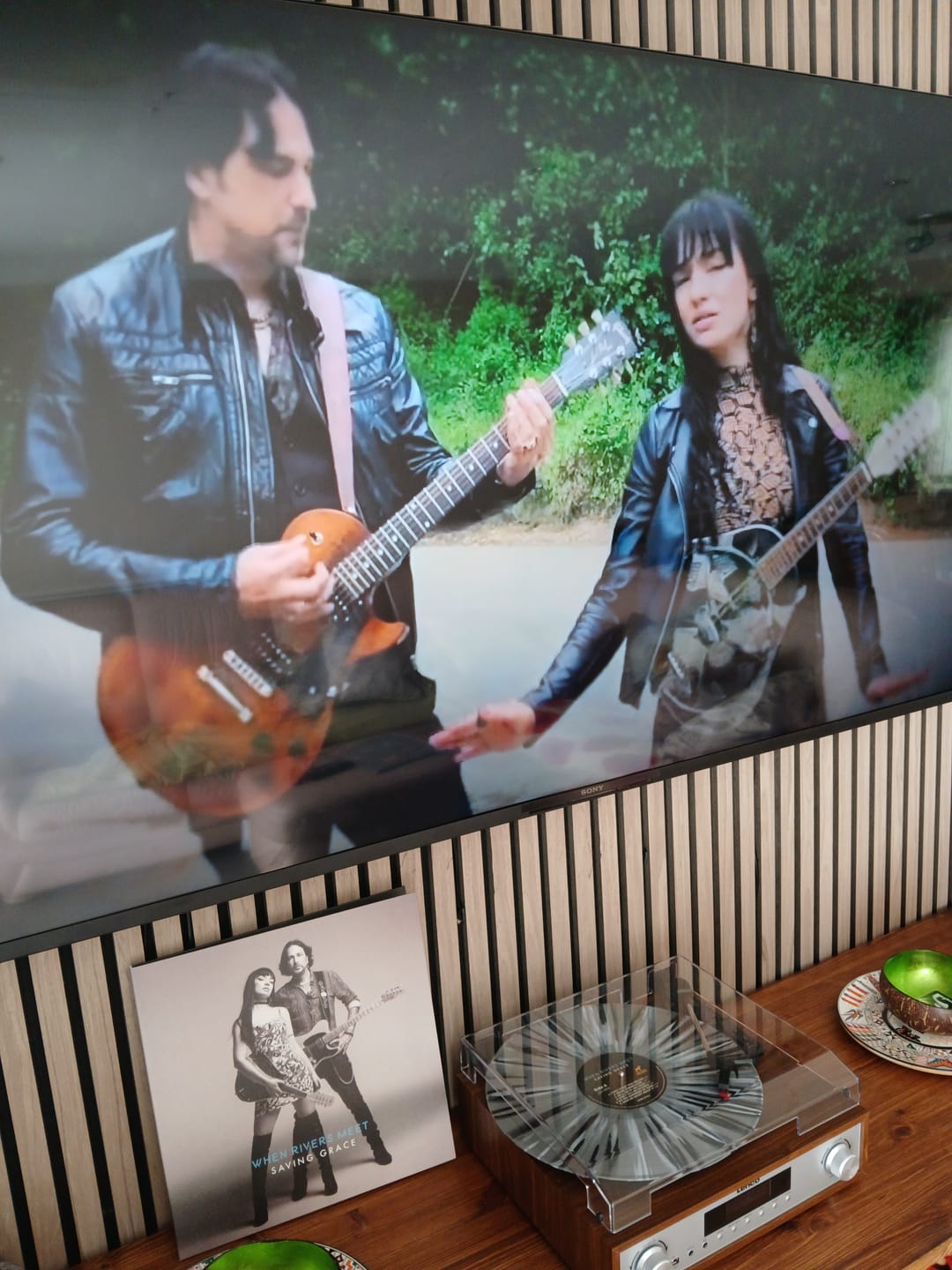 Customer photo review of SAVING GRACE ~ SILVER SPLATTER VINYL 50% OFF