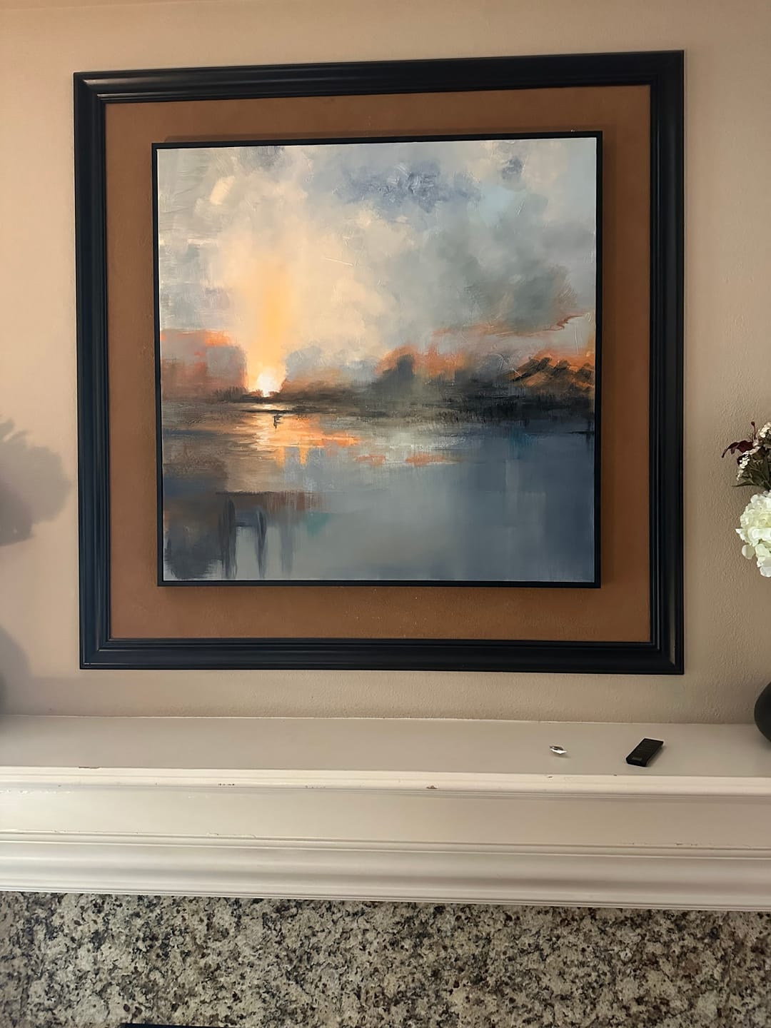 Customer photo review of Abstract Painting Canvas #AP074
