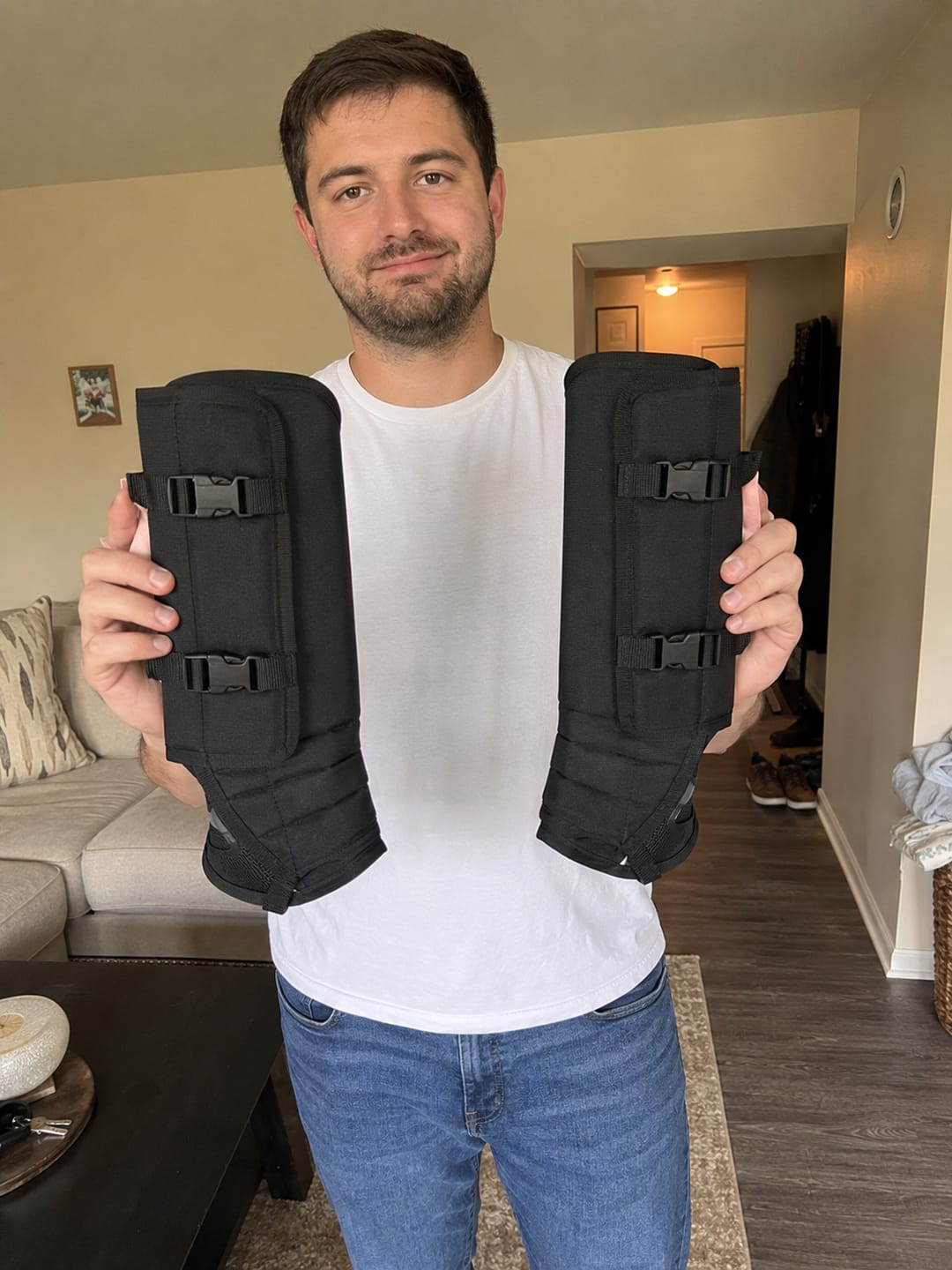 Customer photo review of Tactical Leg Gaiters|Snake & Thorn Proof