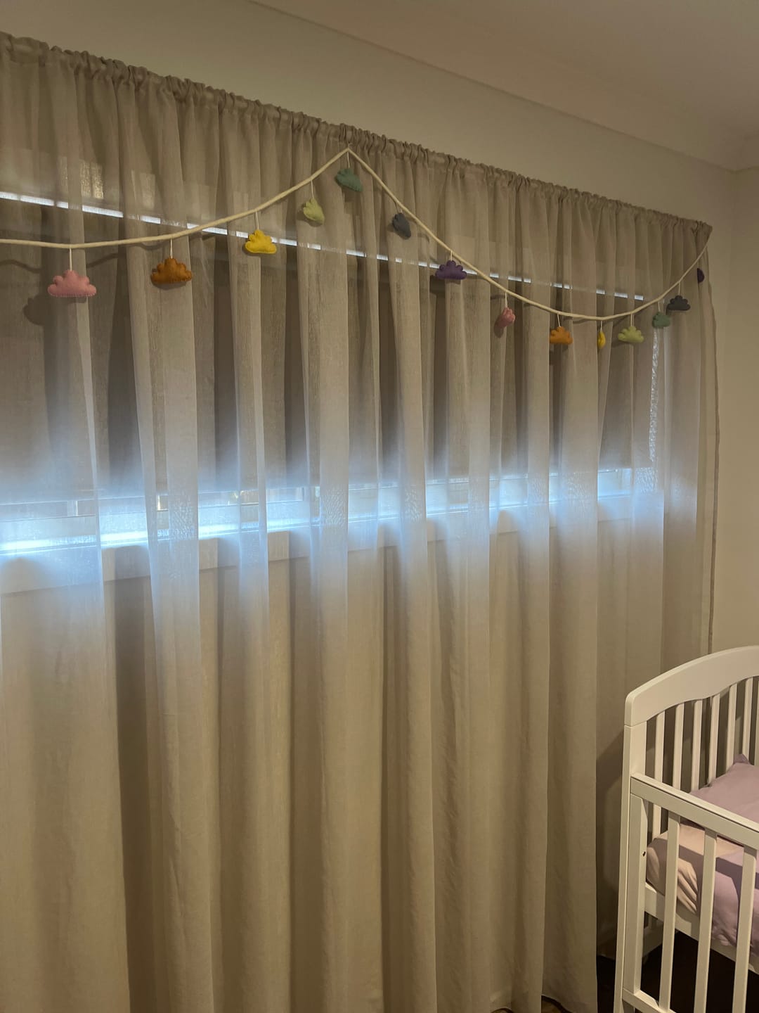Customer photo review of Cloud Garland - Pastel