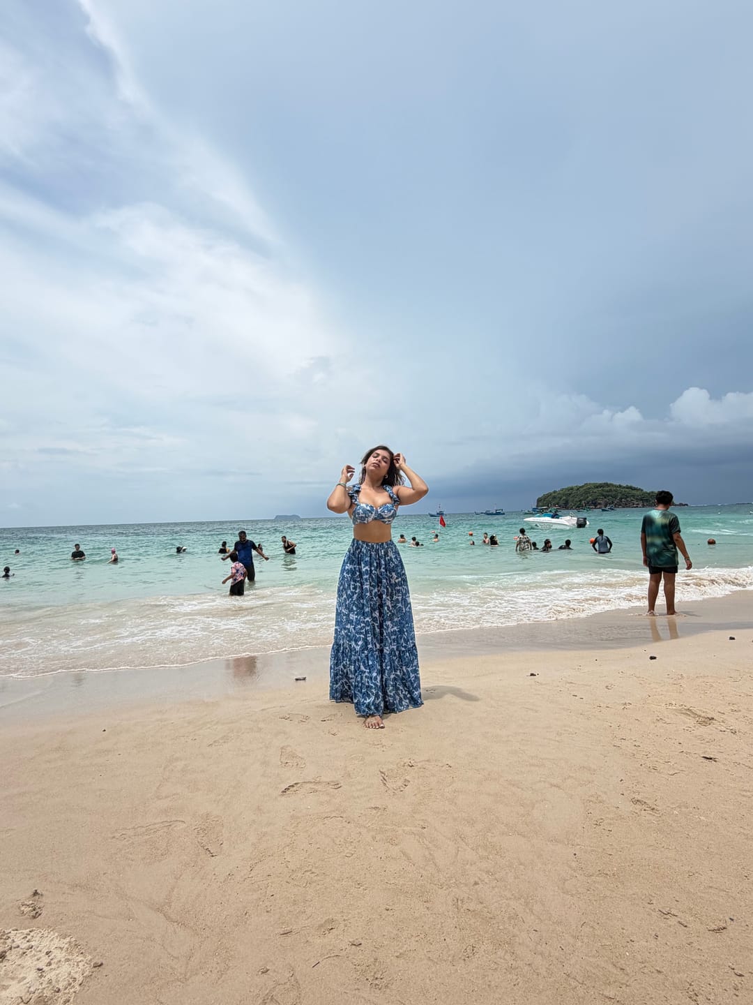 Customer photo review of Calantha Bikini with Skirt In Blue