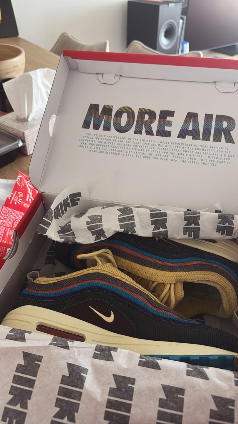 Customer photo review of Nike Air Max 1/97 "Sean Wotherspoon"