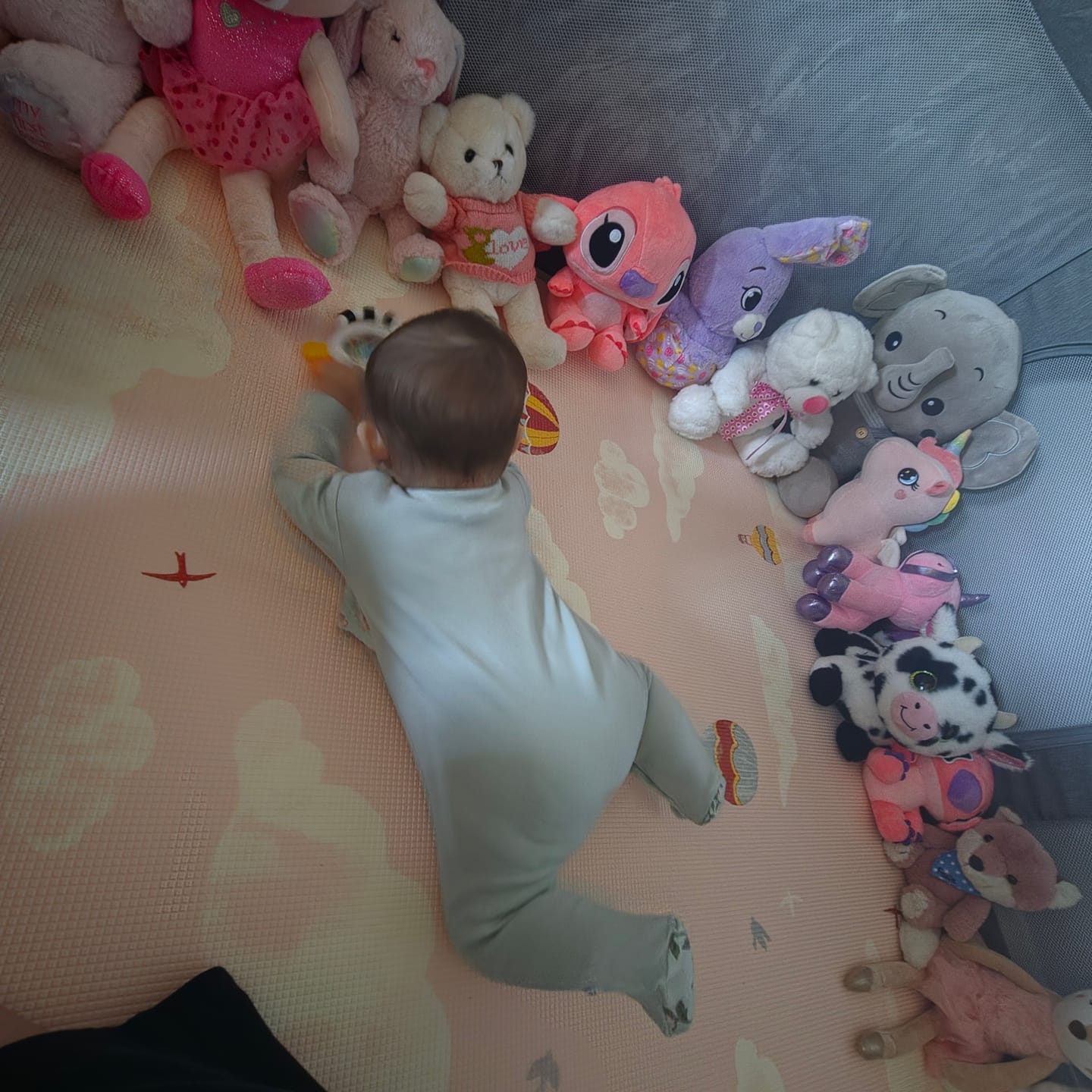 Customer photo review of Playpen for Foundation Mat