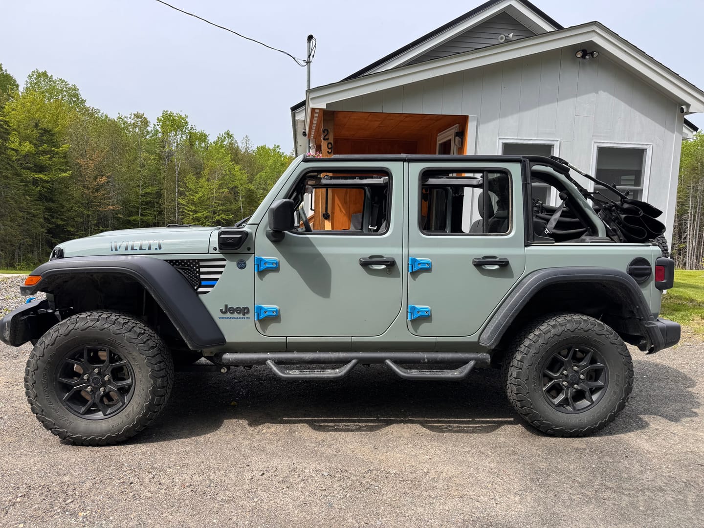 Customer photo review of Fender Vent Decal Set | American Flag - fits Wrangler JL & Gladiator JT