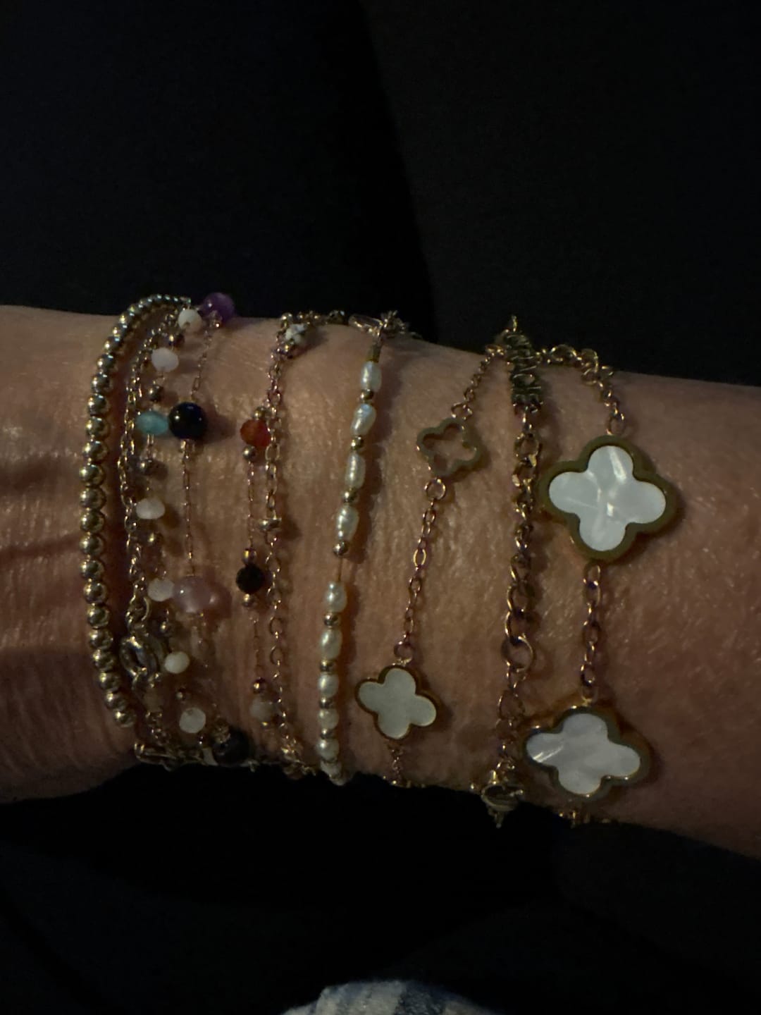 Customer photo review of White Clover Bracelet