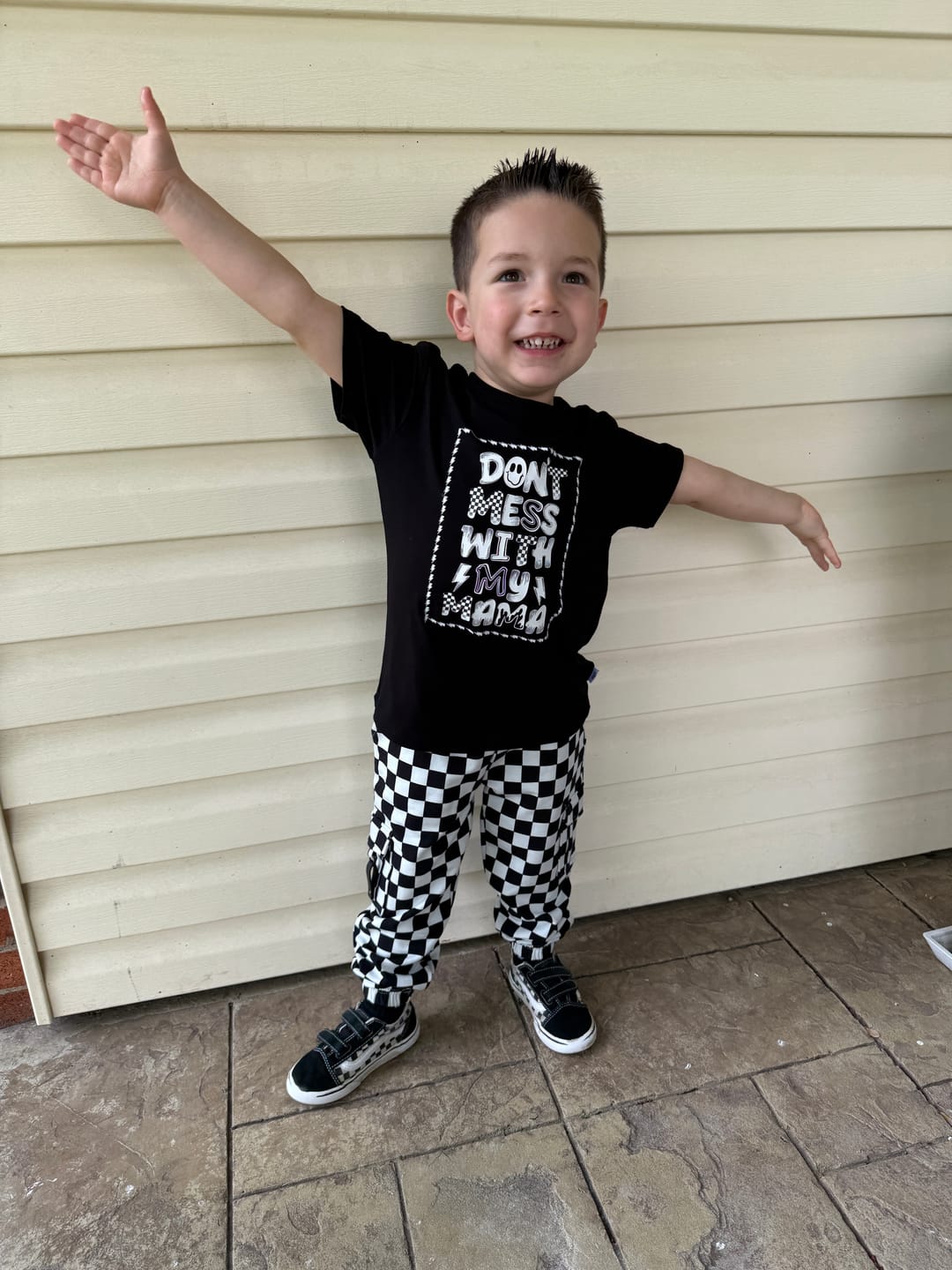 Customer photo review of Don't Mess with Mama Tee