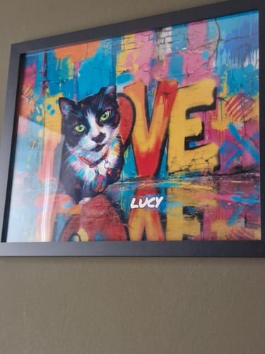 Customer photo review of Personalised Poster - Streetart