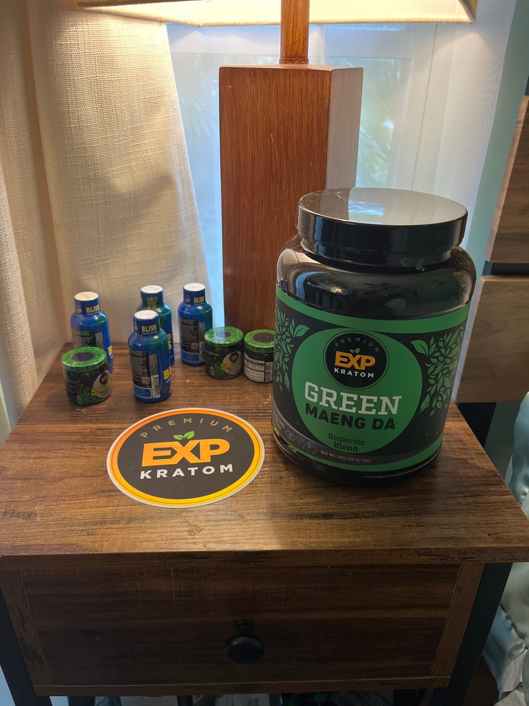 Customer photo review of EXP Premium Green Maeng Da Blend Kratom Powder - Lab Tested