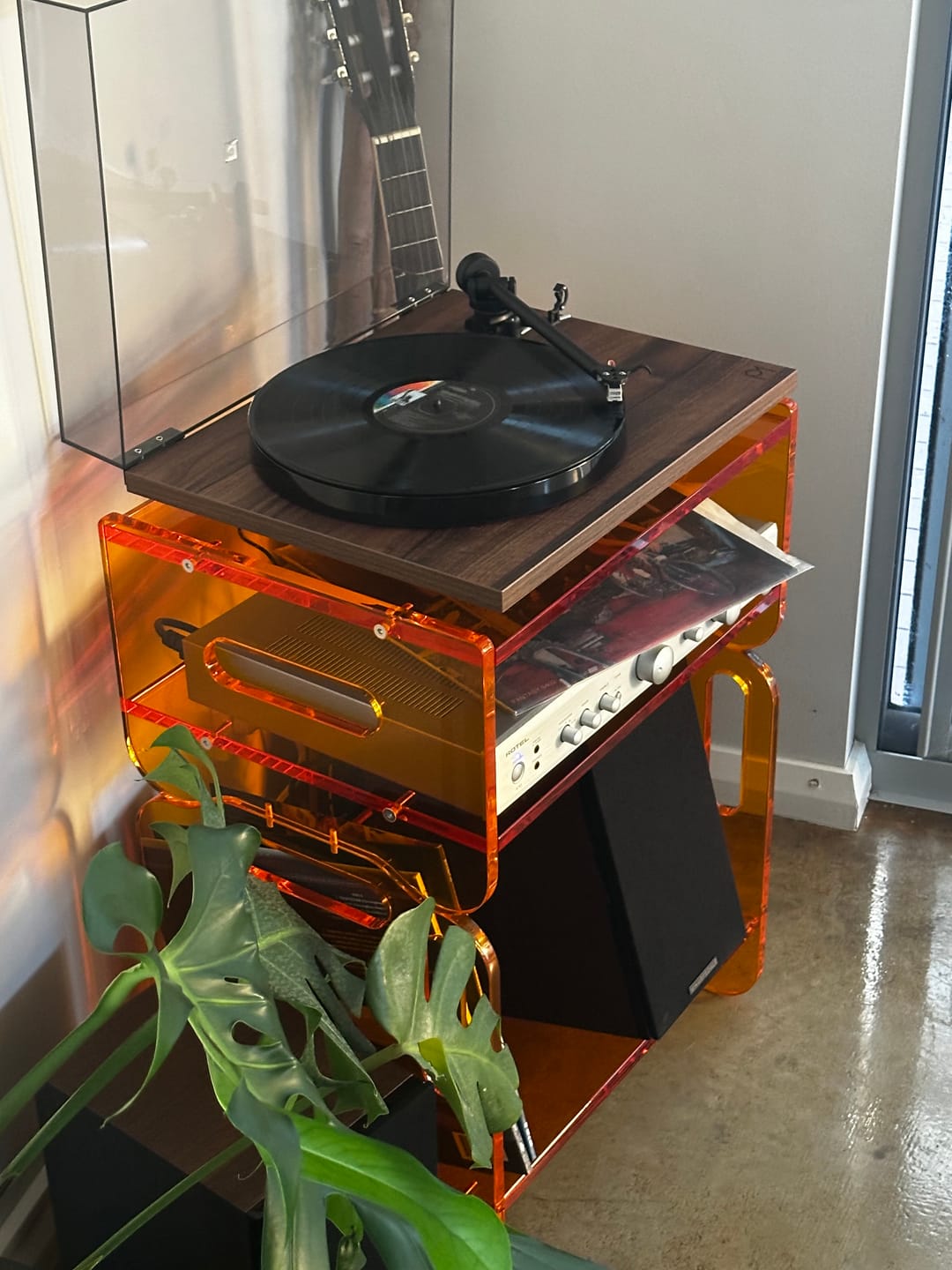 Customer photo review of PRISMA 140 - Acrylic Vinyl Record Shelf (EMBER)